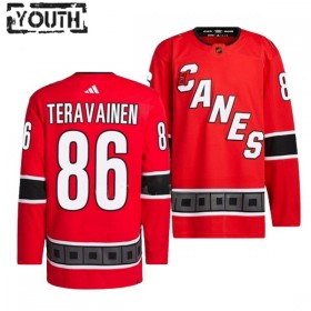 Carolina Hurricanes Trikot Teuvo Teravainen 86 Adidas 2022-23 Rot Reverse Retro 2.0 Authentic - Kinder